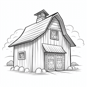 Barn V4 Coloring Page for Kids