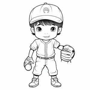 Baseball V3 Coloring Page for Kids