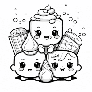 Candy Coloring Page for Kids