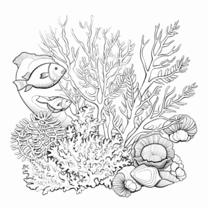 Coral reef Coloring Page for Kids