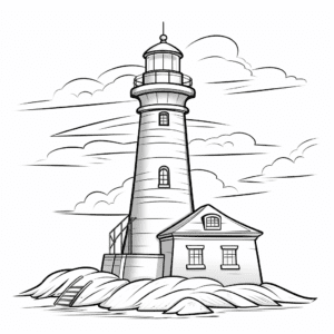 Lighthouse V3 Coloring Page for Kids