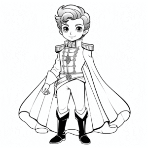 Prince charming Coloring Page for Kids