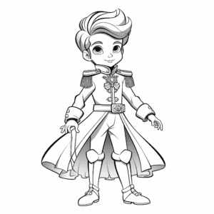 Prince charming V2 Coloring Page for Kids