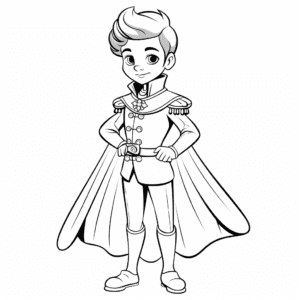 Prince charming V3 Coloring Page for Kids