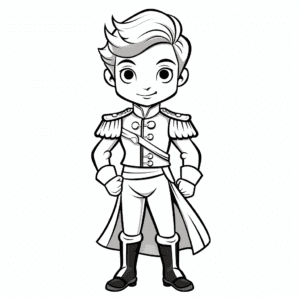 Prince charming V4 Coloring Page for Kids