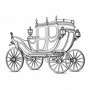 Royal carriage V4 Coloring Page for Kids