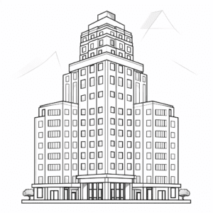 Skyscraper V3 Coloring Page for Kids