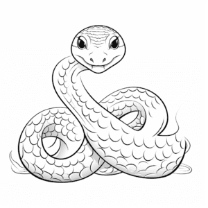 Snake Coloring Page for Kids