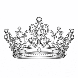 Tiara V4 Coloring Page for Kids