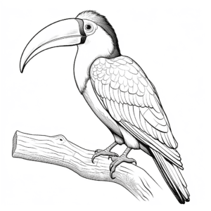 Toucan Coloring Page for Kids